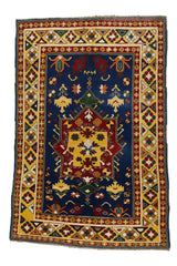 Yazır / 6x8 Vintage Handmade Wool Area Rug Front Side