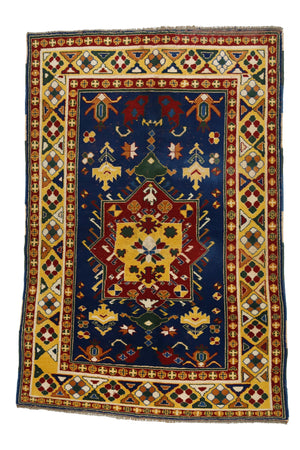 Vintage Handmade Wool Area Rug