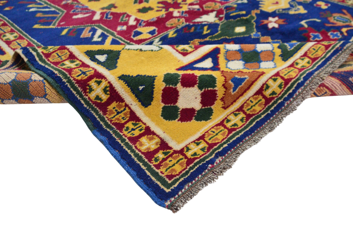 Yazır / 6x8 Vintage Handmade Wool Area Rug Texture