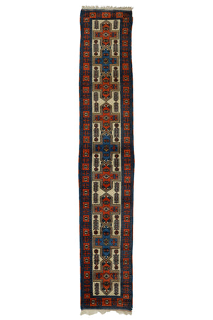 Vintage Wool Boho Rug Runner