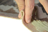 Zahman / 3x5 Handmade Tribal Bohemian Kilim Rug Thickness